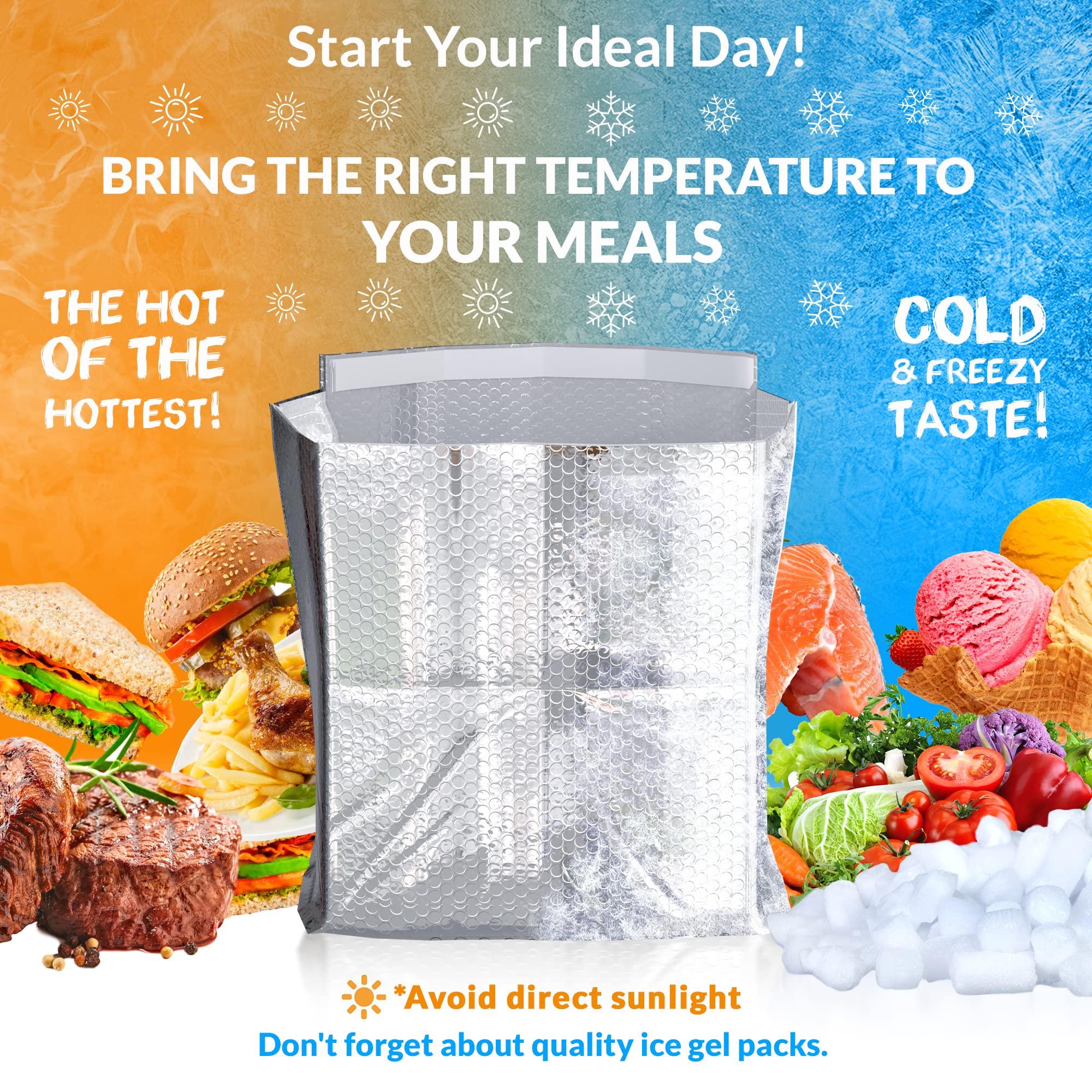 Amazon.co.jp: AOBOPLE 2個パック断熱配送ボックス アルミホイル断熱